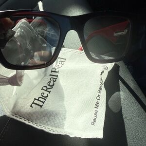 Prada Burgundy and Black Sunglasses